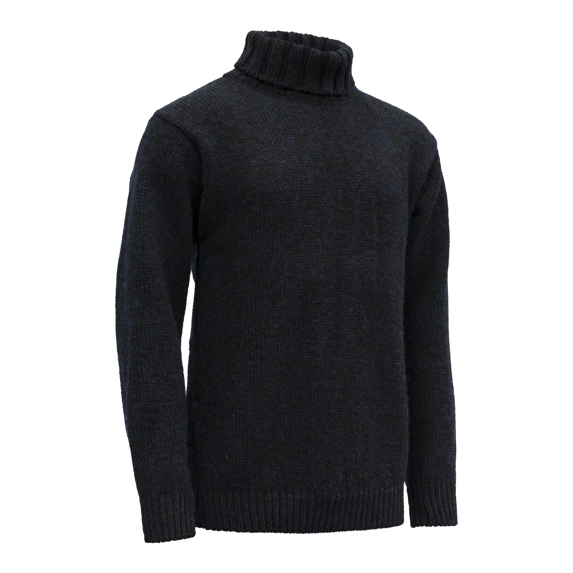 Devold Wool Neck Sweater Devold Navy Nansen Fleecepullover High