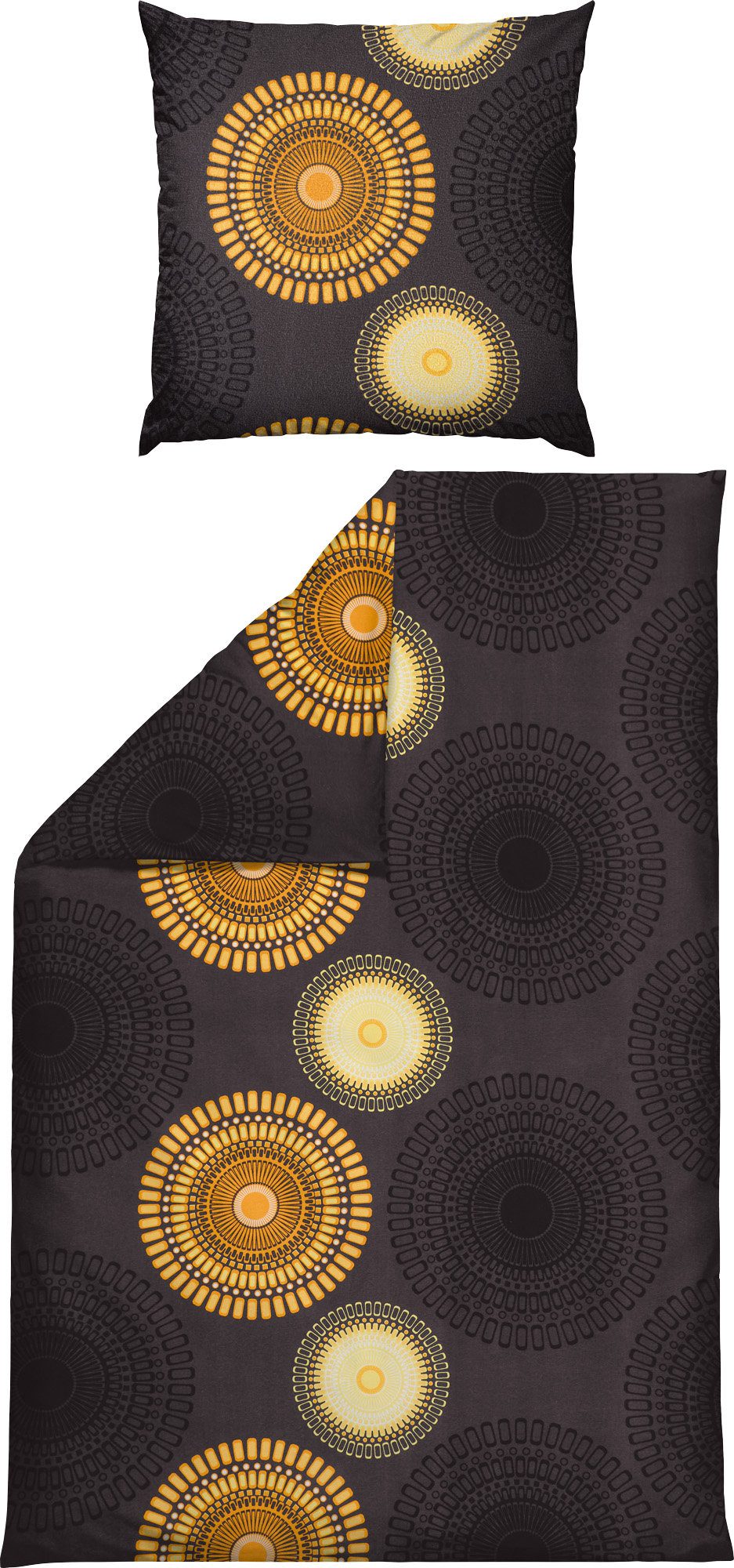 REDBEST Bettwäsche Bettwäsche, Biber, Kreise günstig online kaufen