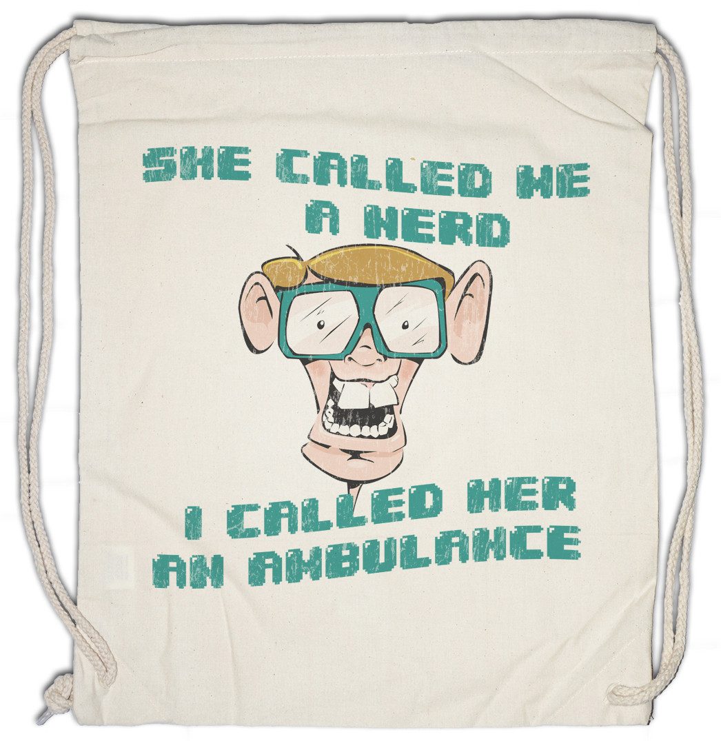 Turnbeutel She Called Me A Hero Turnbeutel Fun Binary Code Binär Jerk Geek Nerd