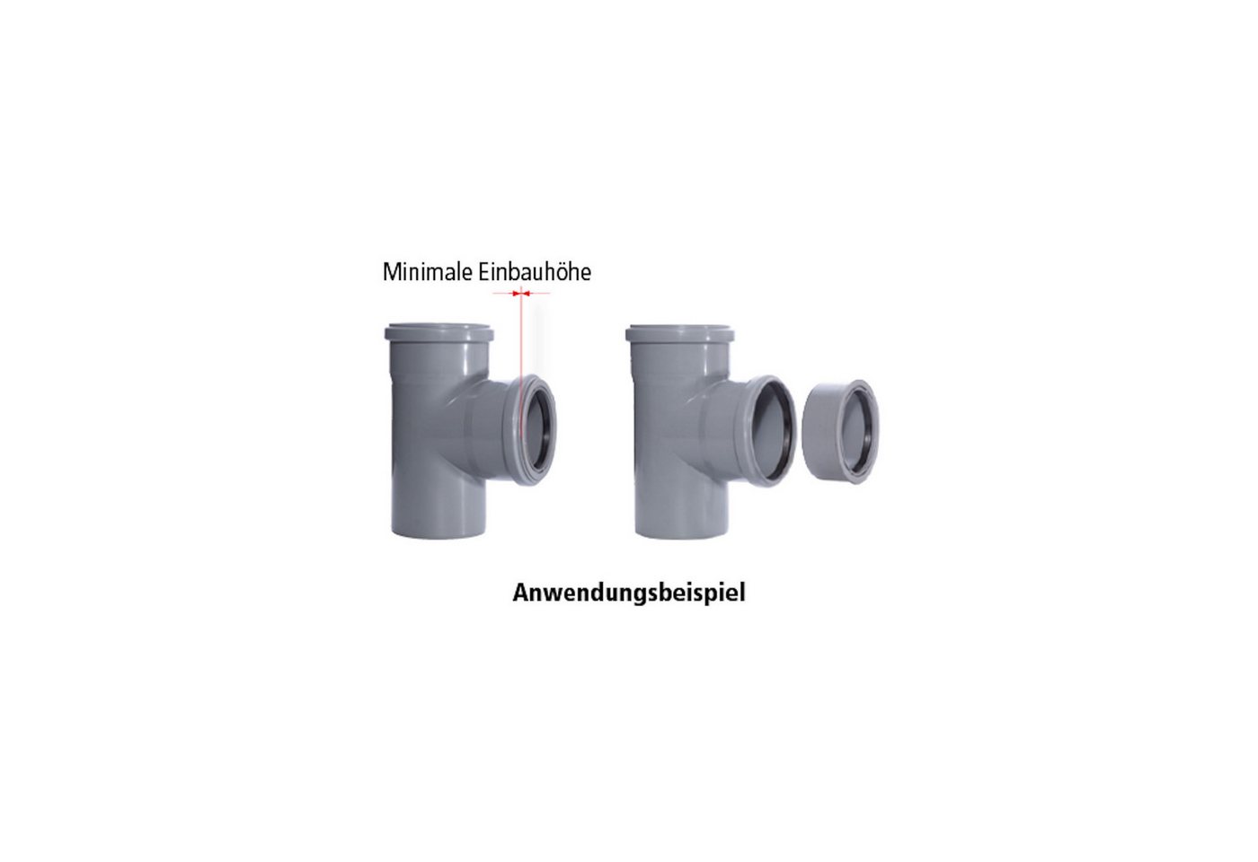 Thumbnail - Airfit GmbH & Co. KG Ablaufrohr Innen-Reduzierstücke, superkurz, für HT-Rohr, zum Einstecken in Muffe