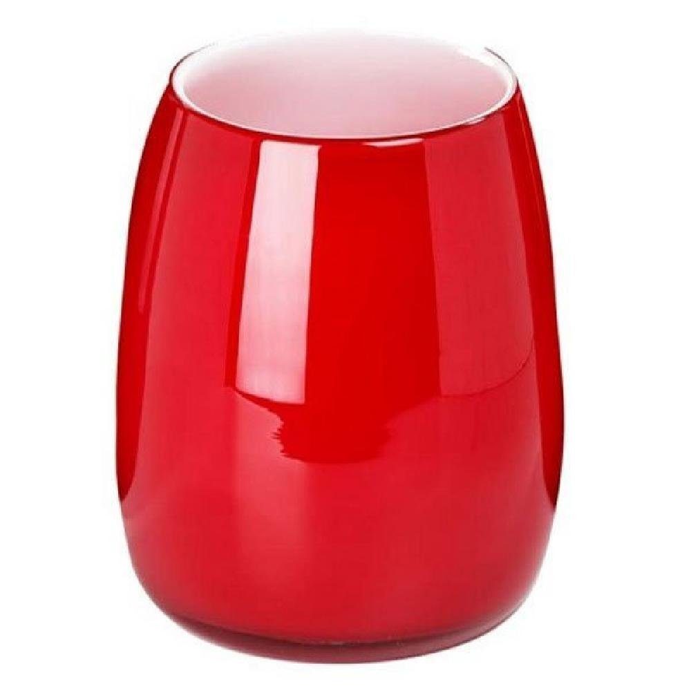 Dekovase Vase Pisano Rot Weiß (24cm)