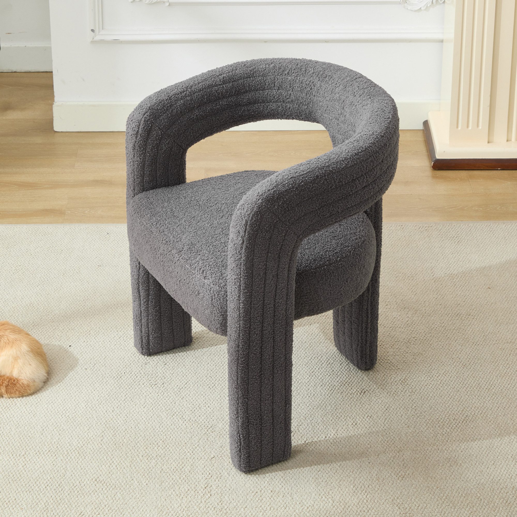 OKWISH Ohrensessel glatte gebogene Design (Wohnzimmersessel, günstig online kaufen
