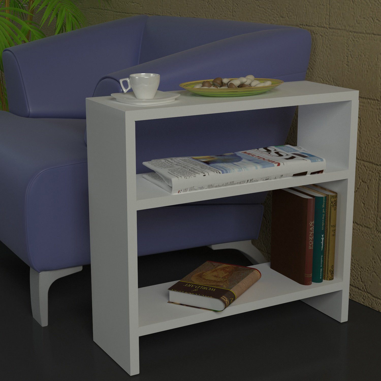 moebel17 Beistelltisch Beistelltisch Silvanus Weiß (Einzelmöbel, 1-St., Bei günstig online kaufen