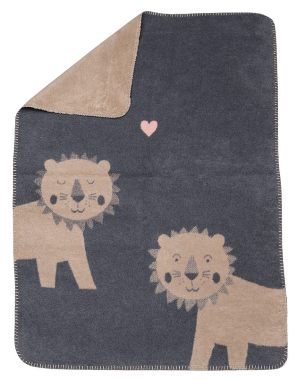 Babydecke Mila 'Löwen' 75 x 100 cm, DAVID FUSSENEGGER günstig online kaufen