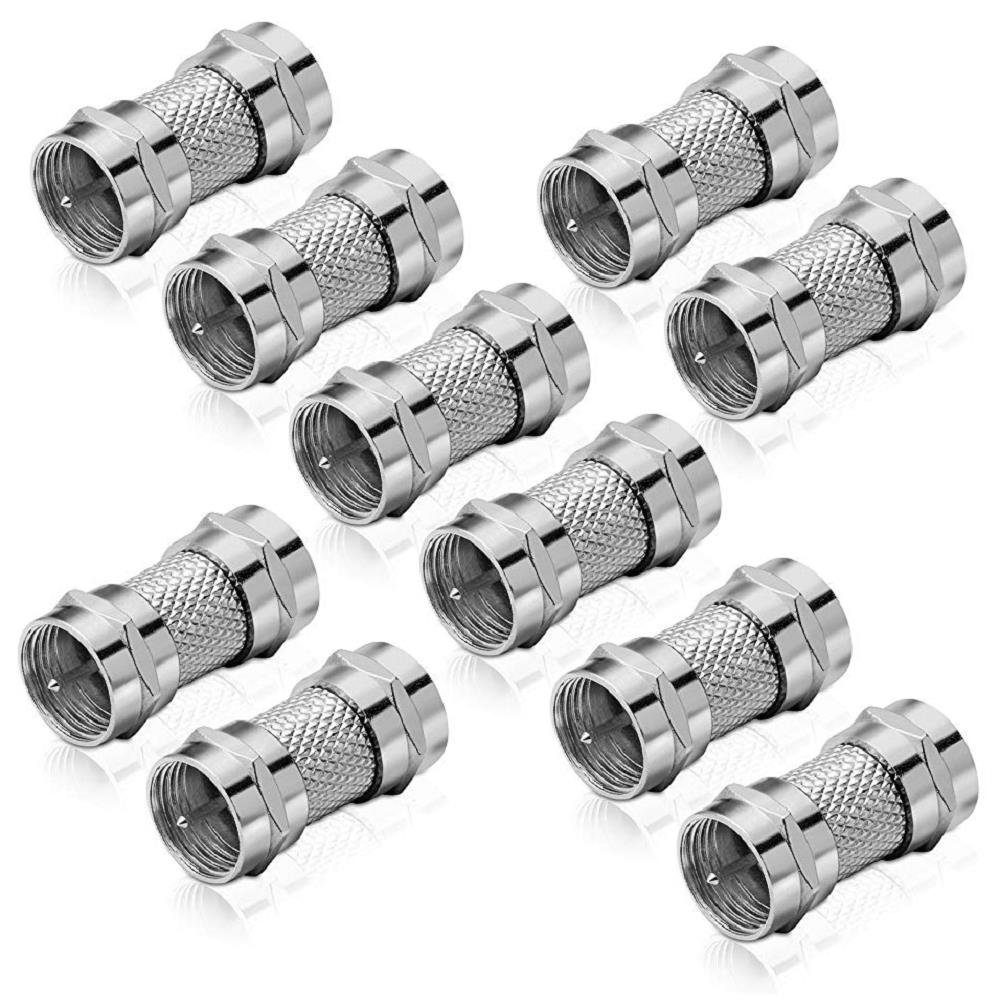 Adapter F-Stecker auf F-Stecker (10 Stück) SAT-Kabel
