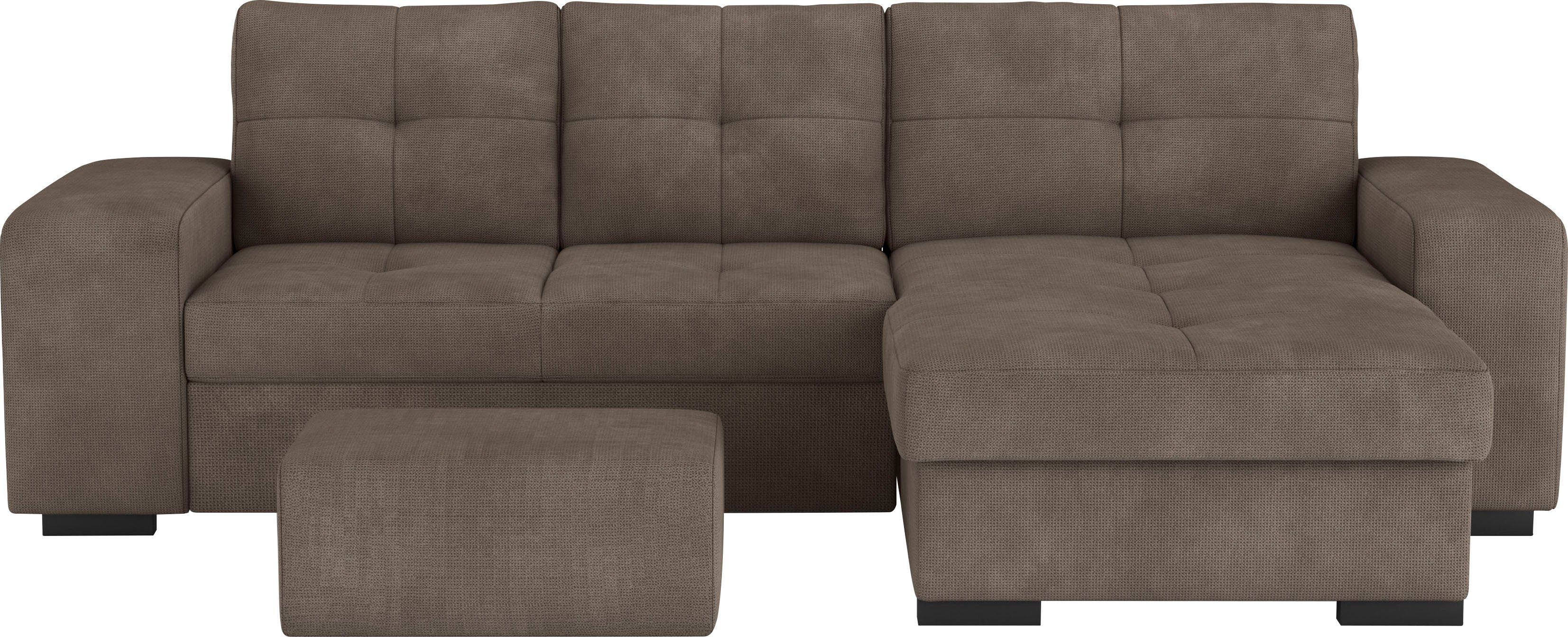 COTTA Ecksofa Mattina L-Form, mit Hocker, günstig online kaufen