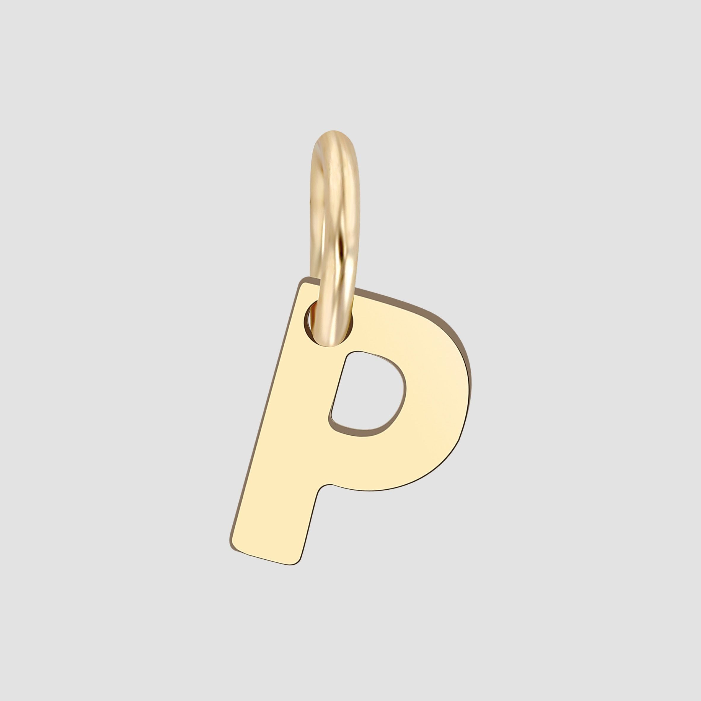 Buchstabenanhänger Anhänger – Buchstabe N Buchstabenanhänger aus 375 Gold