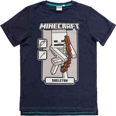 Minecraft T-Shirt »T-Shirt Skeleton Drops gray 152cm«