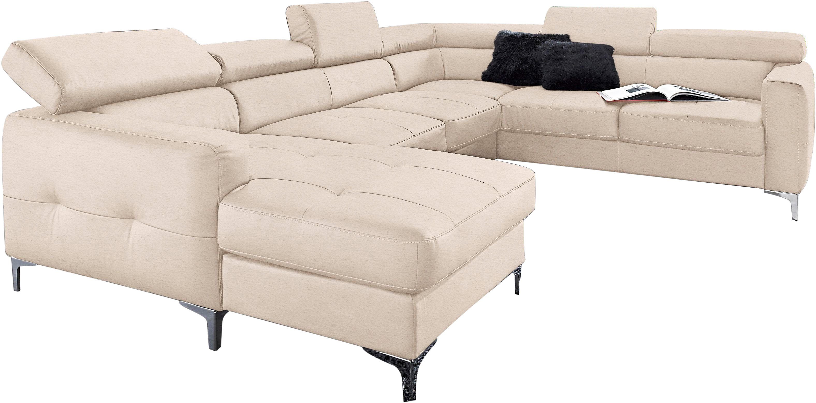 COTTA Polstergarnitur Sammy U-Form, (Set, Tiefe günstig online kaufen