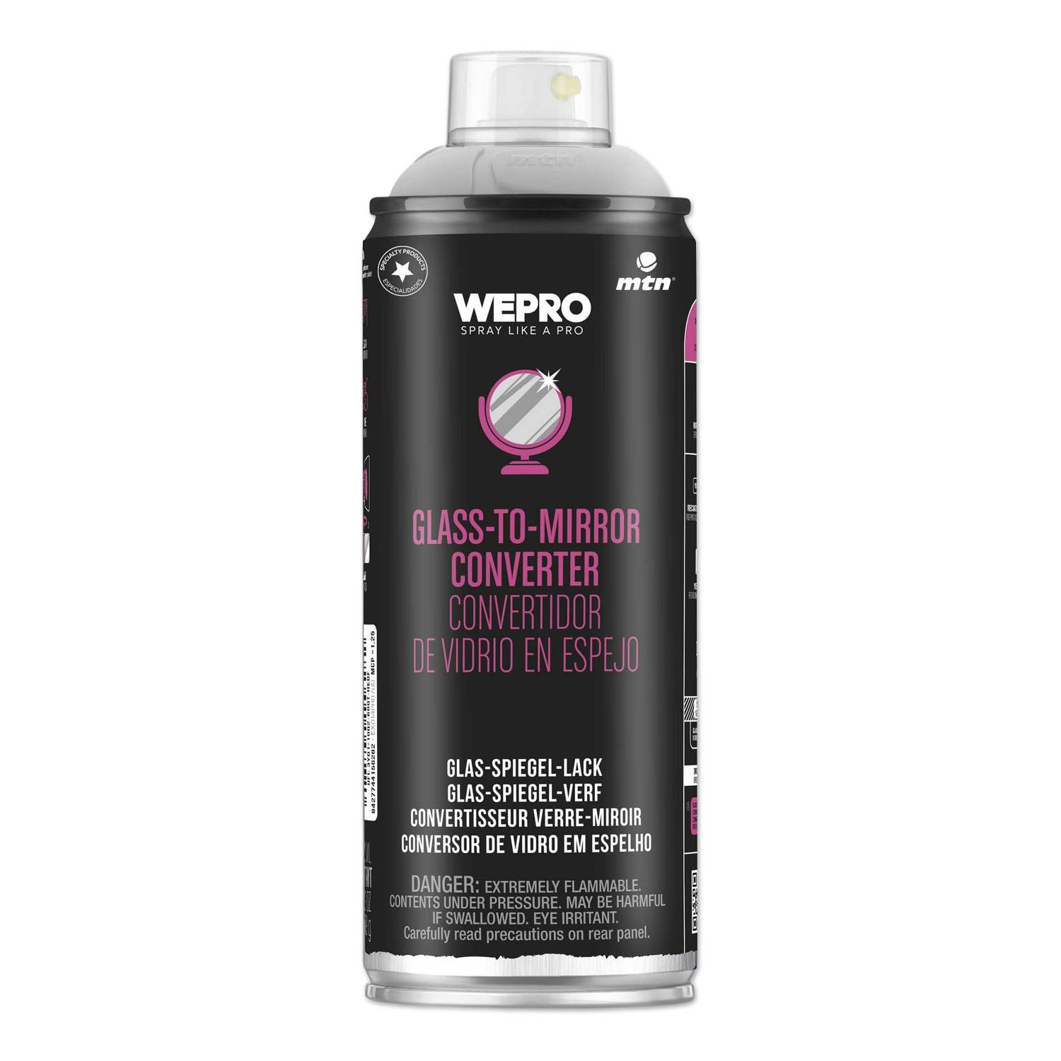 MTN Sprühlack Sprühlack, MTN PRO, Glas-Spiegel-Effekt, Glanzchrom, 400ml