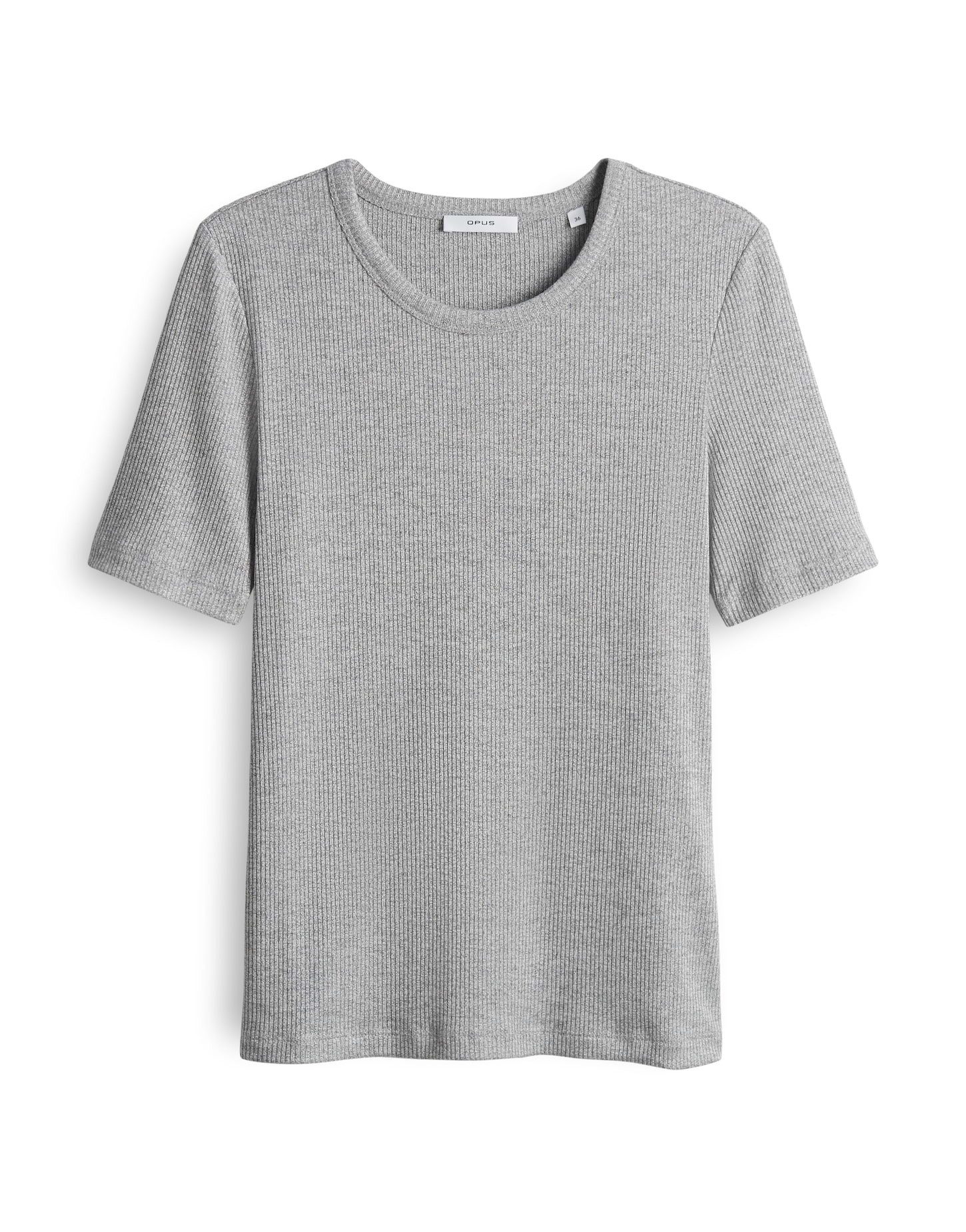 OPUS Kurzarmshirt SULCHEN aus melangiertem Rippjersey günstig online kaufen