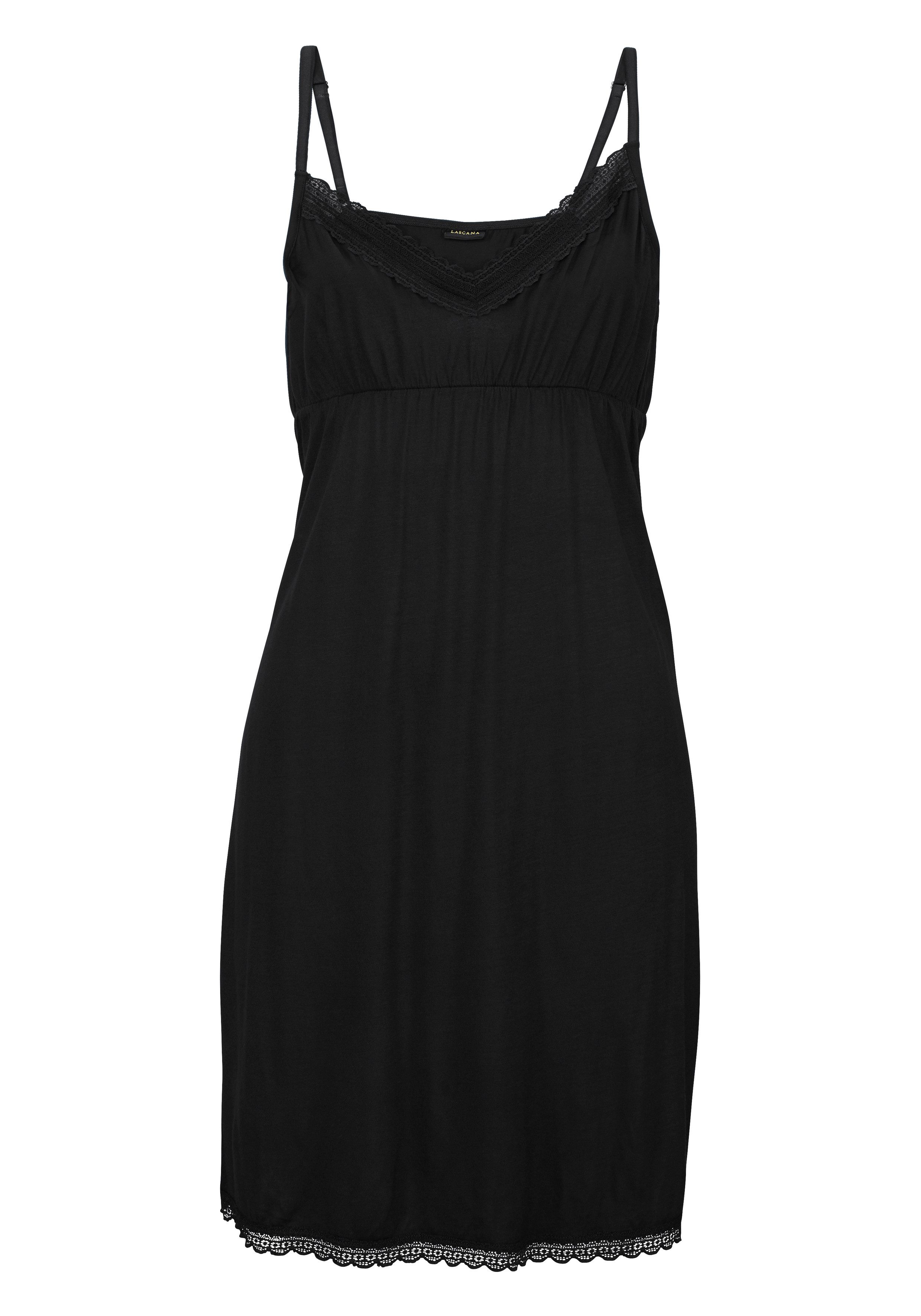 LASCANA Nachthemd mit verstellbaren Spaghetti-Trägern. Reduzierter Preis € 29,99. Unverbindliche Preisempfehlung € 39,99