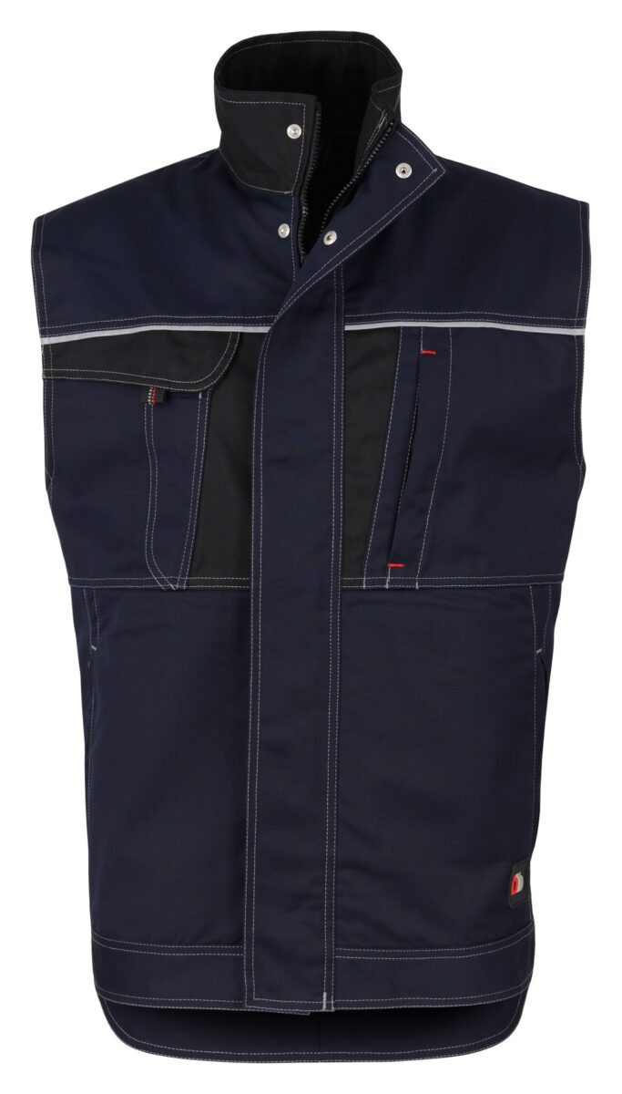 BEB Arbeitsweste beb HANDWERK Herren Weste INFLAME Polyestermix Blau/Schwarz