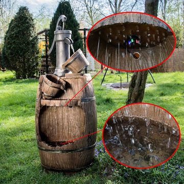 Köhko Gartenbrunnen Gartenbrunnen mit Regenfalleffekt Dölitz 13014 Wasserspiel