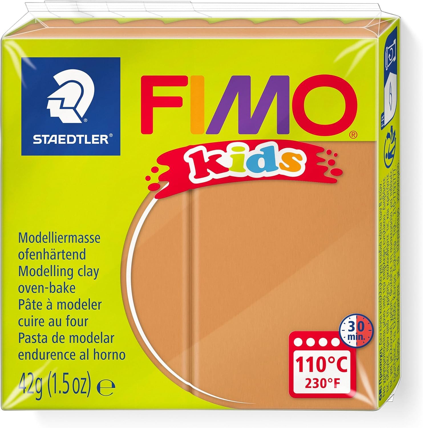 FIMO Knete FIMO kids Modelliermasse Hellbraun 42g - Weich & Kreativ
