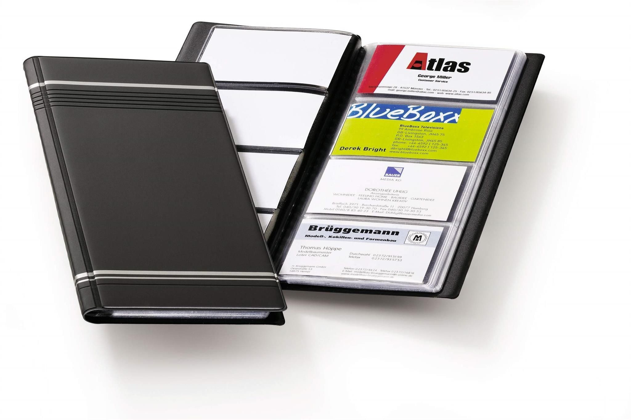 Visitenkartenhülle Durable Visitenkartenbuch d gr für 96 Karten 57x90mm