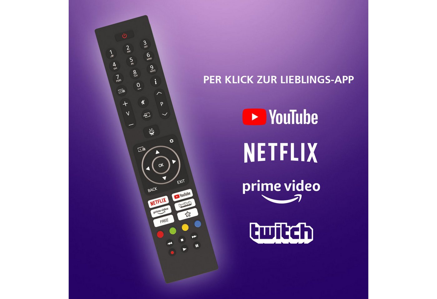 JVC LT-43VUQ3455 QLED-Fernseher (108 cm/... JVC LT-43VUQ3455 QLED-Fernseher (108 cm/...