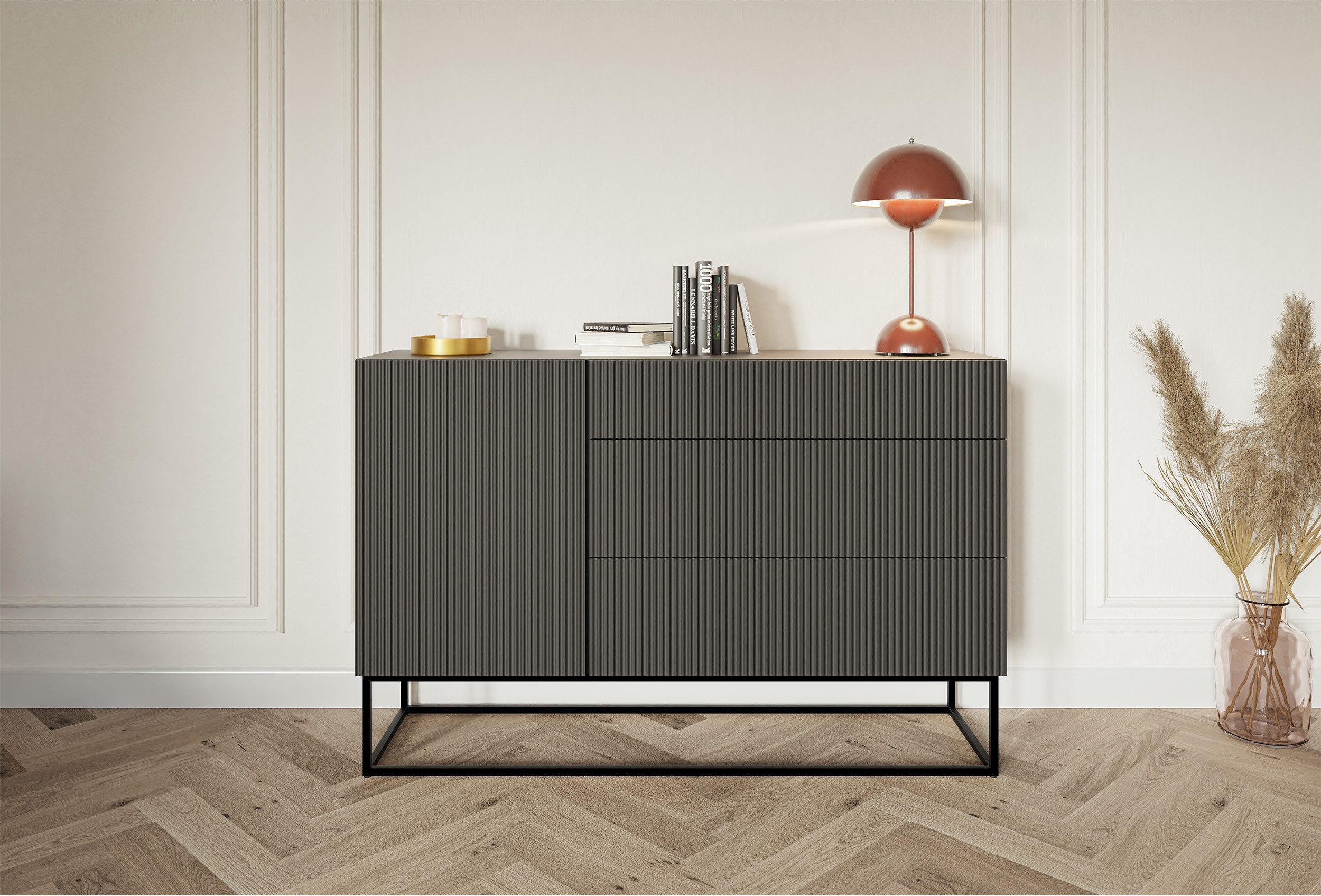 Selsey Sideboard VELDIO, 1-türig mit 3 günstig online kaufen