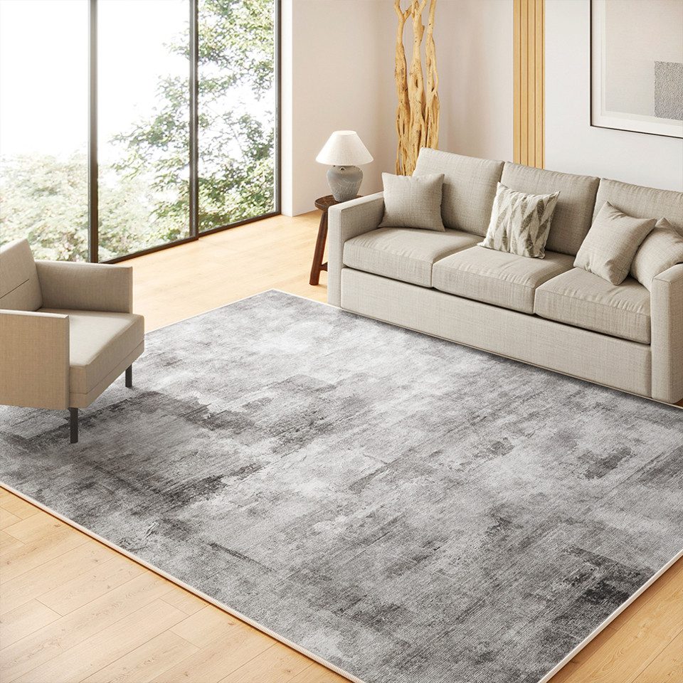 PURECOZY Teppich Kurzflor, Abstrakter Stil, Waschbar, Rutschfest, Rechteckig, Höhe: 6.1 mm, geeignet für verschiedene Innenräume, 60x90 cm