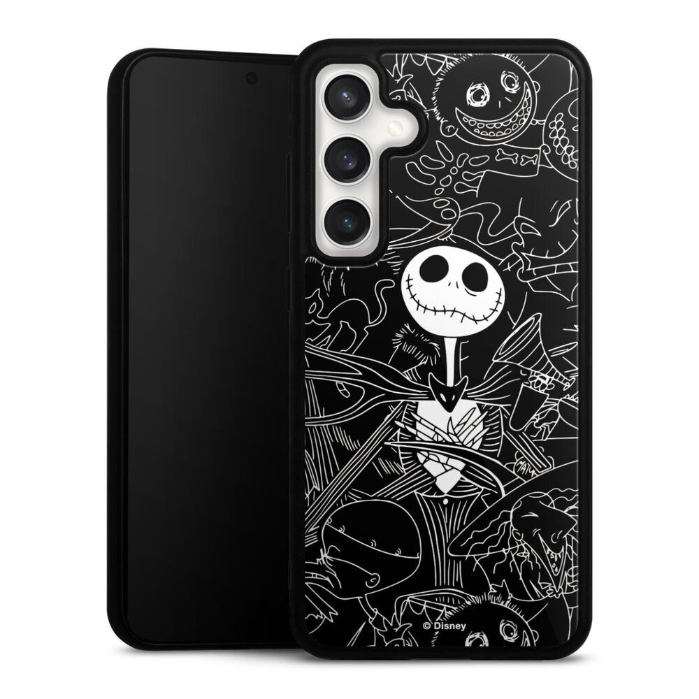 DeinDesign Handyhülle Halloween Disney Nightmare Before Christmas, Samsung Galaxy S24 FE 5G Gallery Case Glas Hülle