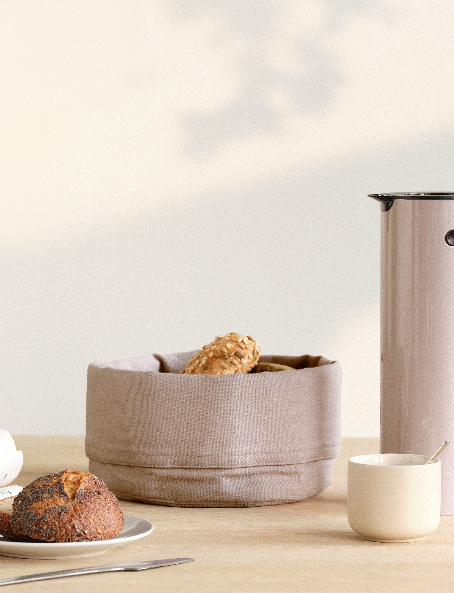 Stelton Brotkorb Stelton Brottasche Baumwolle heather, Baumwolle