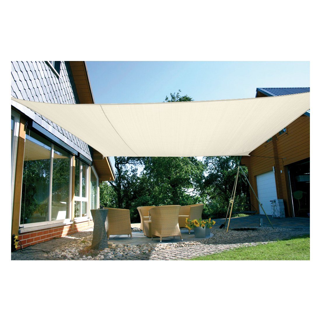 Sonnensegel 6 x 4 m Rechteck