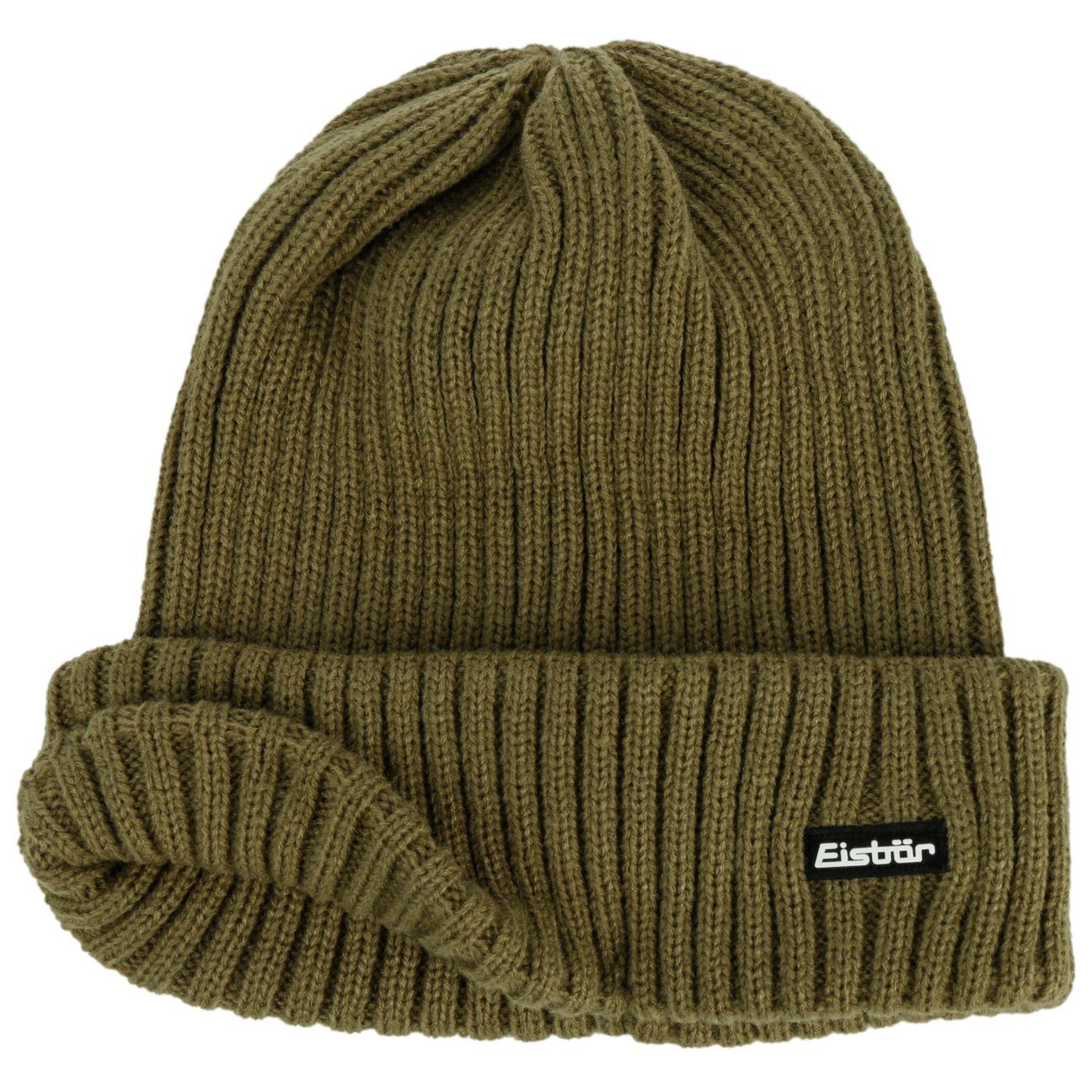 Eisbär Strickmütze (1-St) Wintermütze mit Umschlag