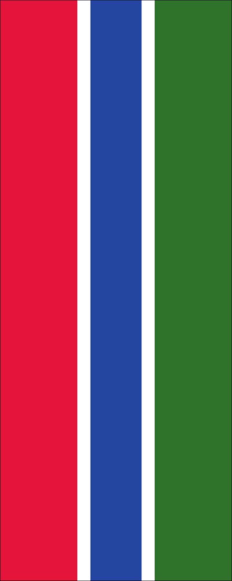 flaggenmeer Flagge Flagge Gambia 110 g/m² Hochformat