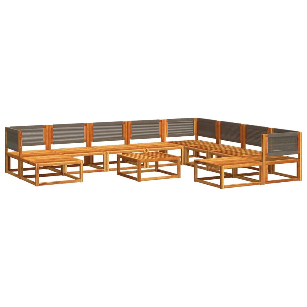 vidaXL Loungesofa 11-tlg. Garten-Sofagarnitur mit Kissen günstig online kaufen