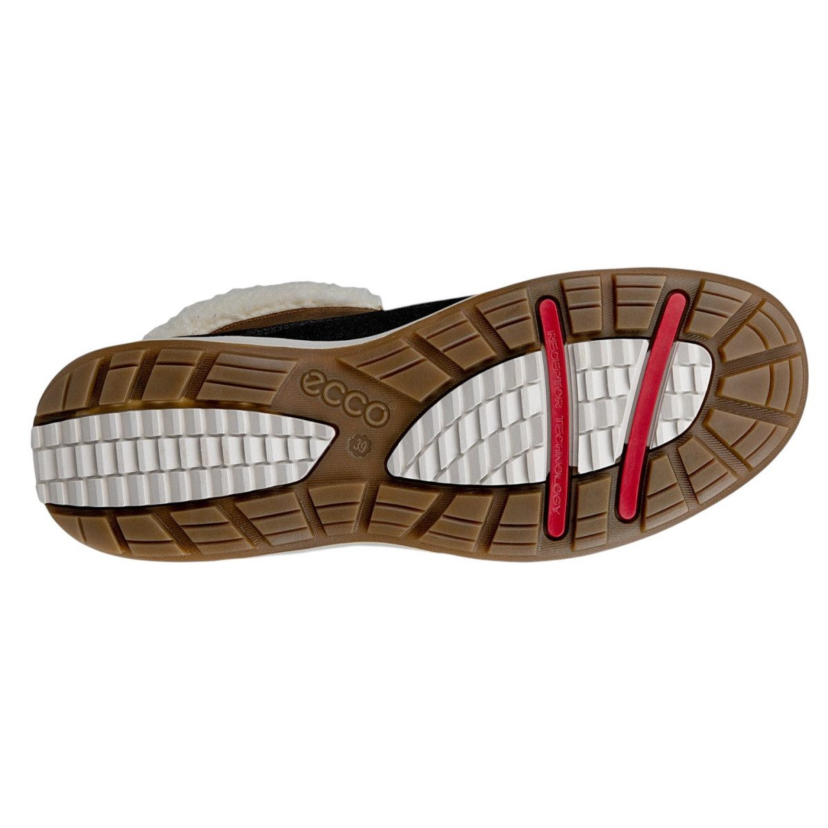 Ecco Stiefelette Trace Lite (Nubukleder, wasserdicht) braun/schwarz Damen Wanderschuh