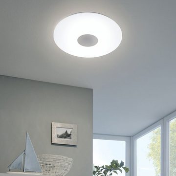 EGLO LED Deckenleuchte, LED-Leuchtmittel fest verbaut, Kaltweiß, Warmweiß, Neutralweiß, Tageslichtweiß, 18 Watt LED Decken Leuchte Lampe Dimmer 3000-6000K Beleuchtung