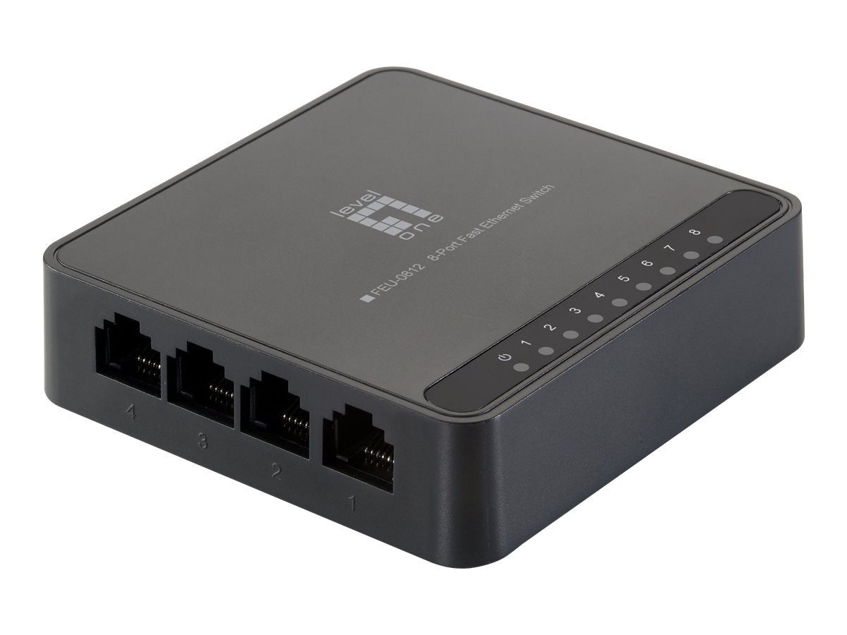 LEVEL ONE LevelOne Switch 8x FE FEU-0812 Netzwerk-Switch