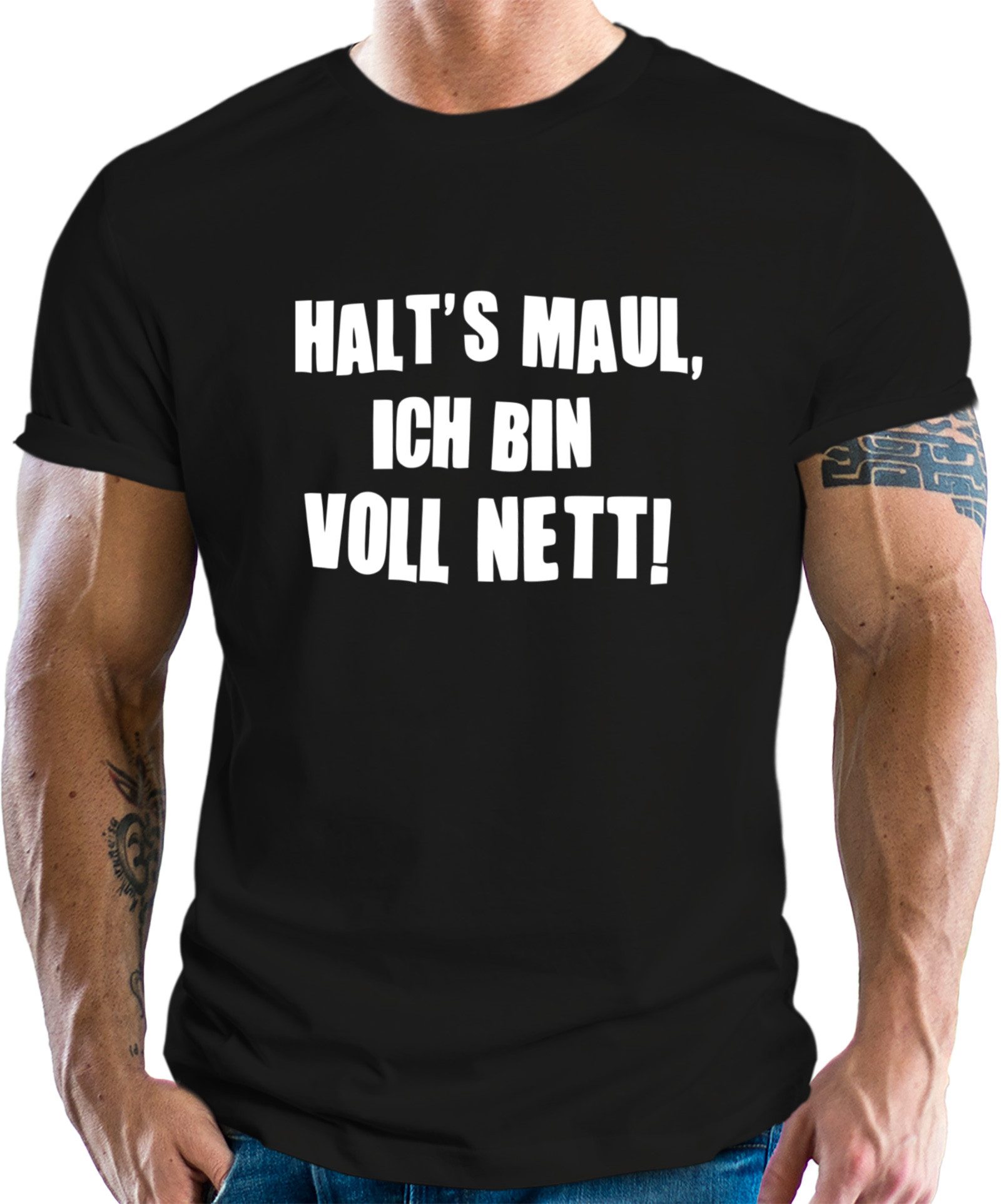 RAHMENLOS® T-Shirt als Geschenk: ich bin voll nett!