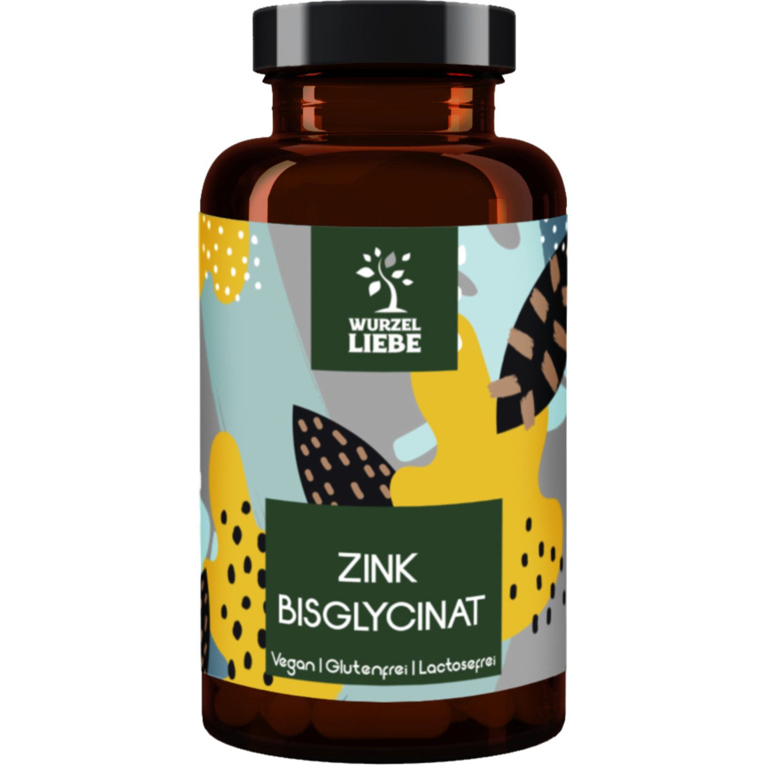 WURZELLIEBE Hochdosiert 25mg Zink-Bisglycinat - bioverfügbares Zinc Tabletten, 365 St., 91 g