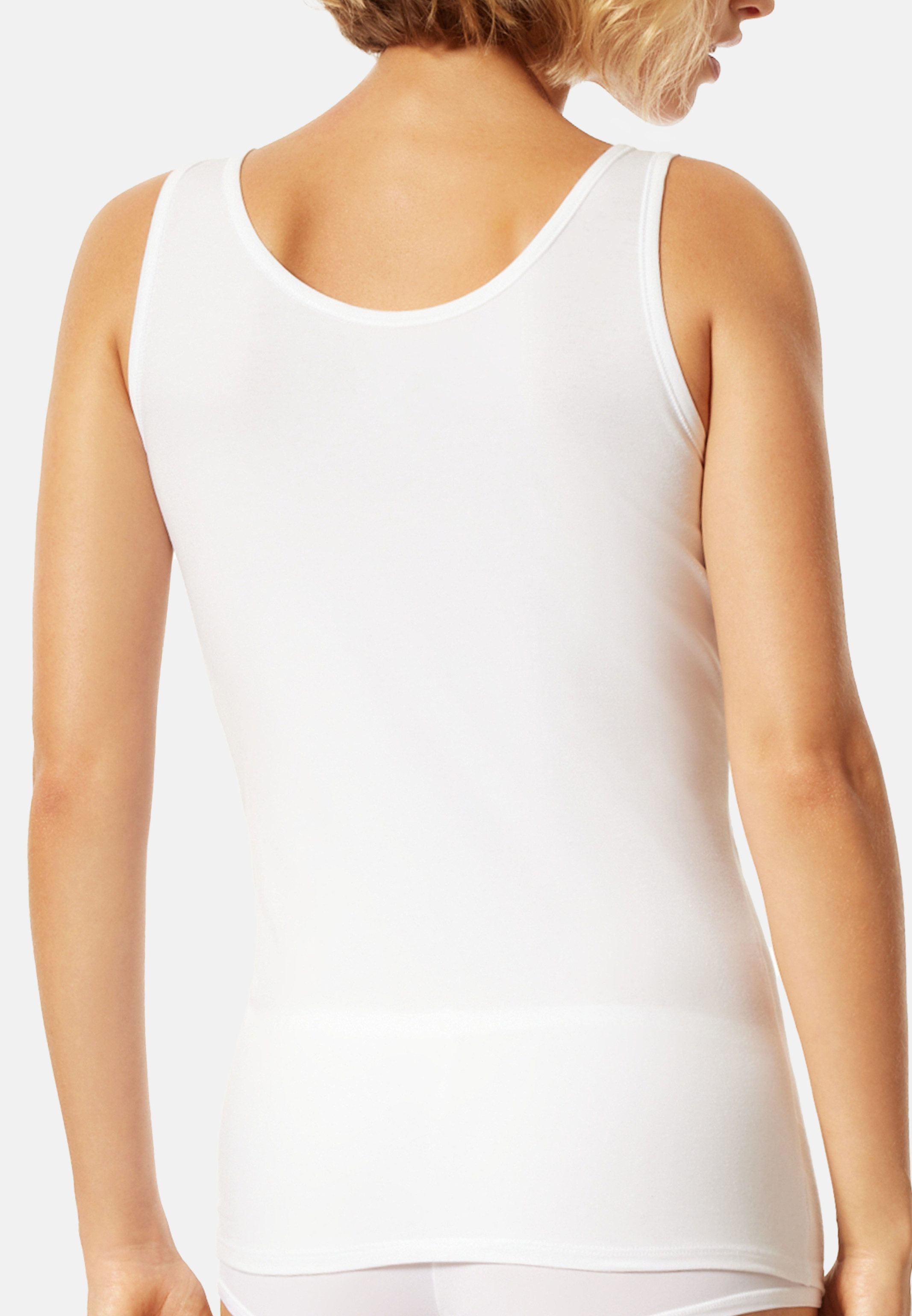 uncover by SCHIESSER Unterhemd 4er Pack Cotton (Spar-Set, 4-St) Unterhemd / Tanktop - Baumwolle - Mit hohem Baumwollanteil 