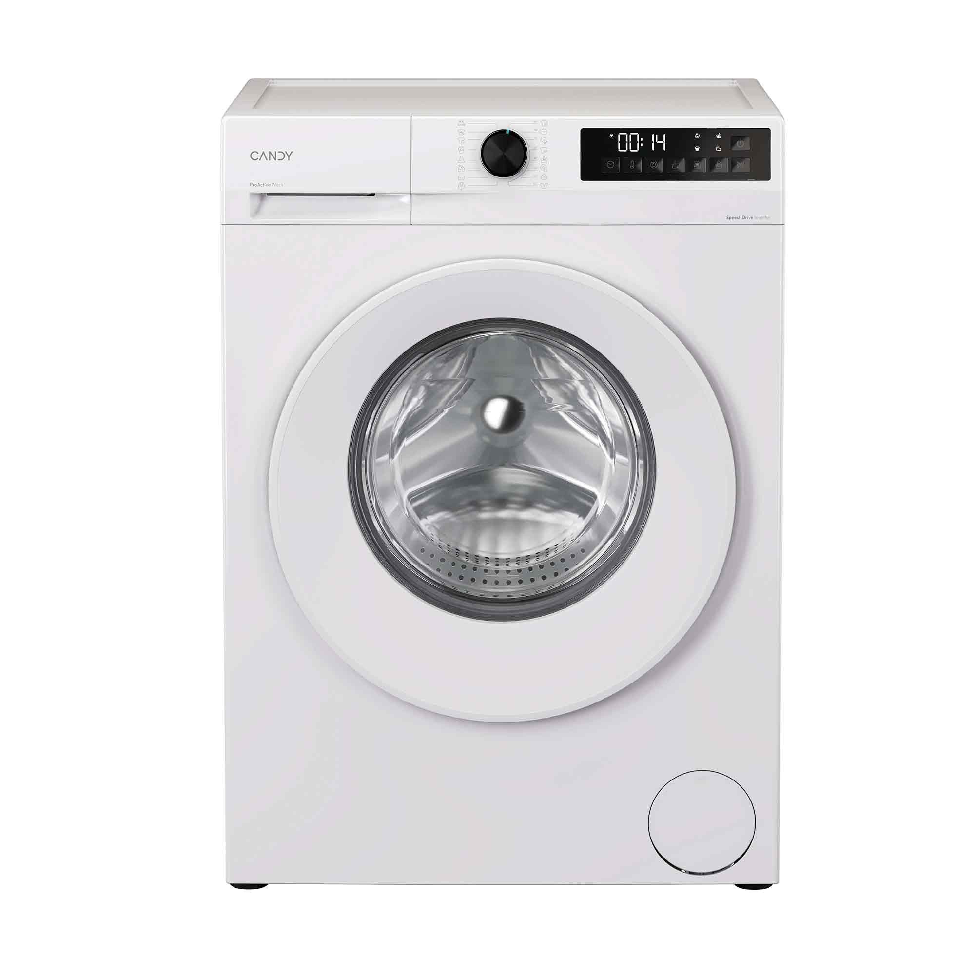 Candy Waschmaschine GD 4108-S, 10 kg, 1400 U/min, ProActiveWash, Dampffunktion, 4D-Display, Mengenautomatik