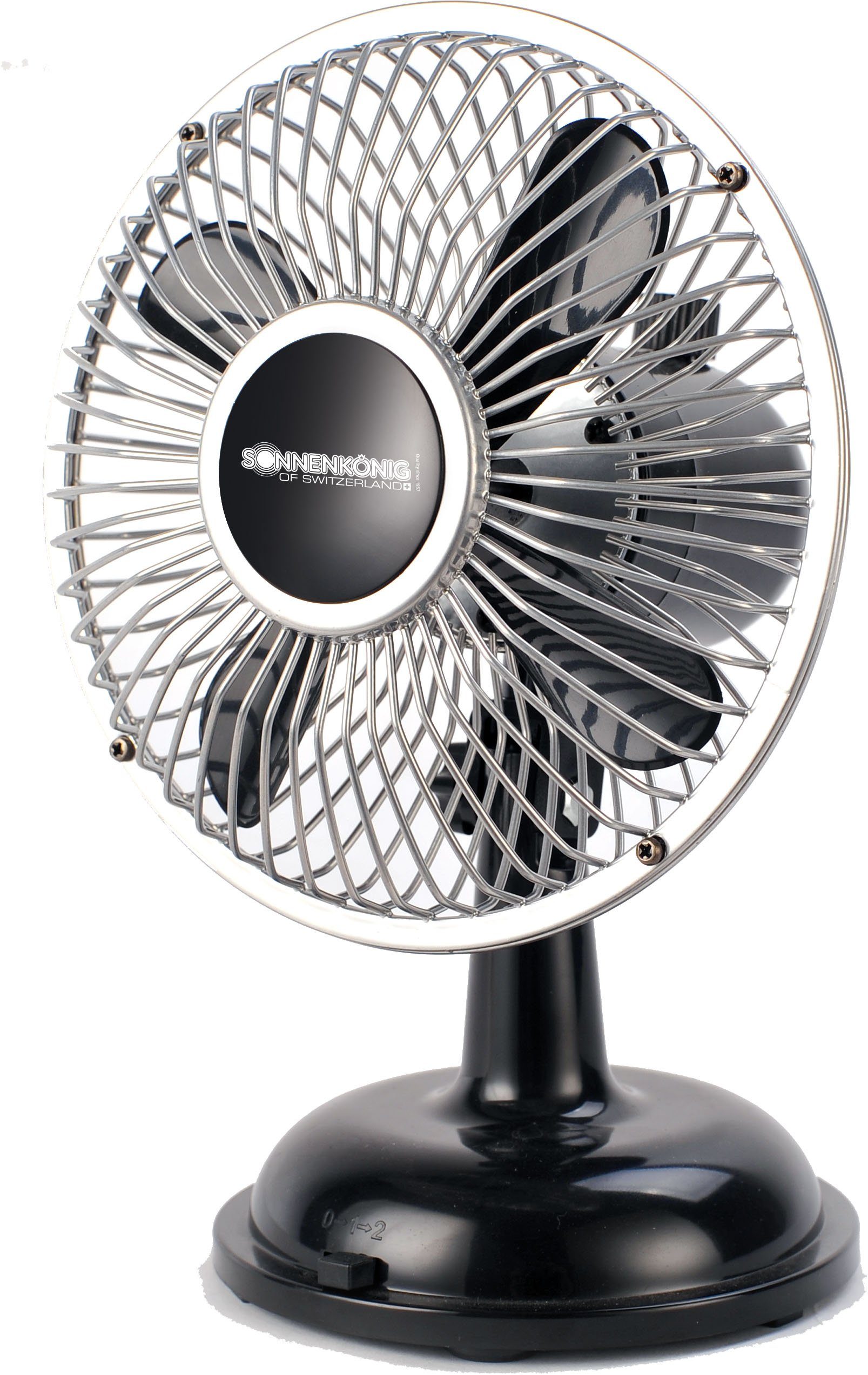 Tischventilator Sonnenkönig schwarz Retro Fan