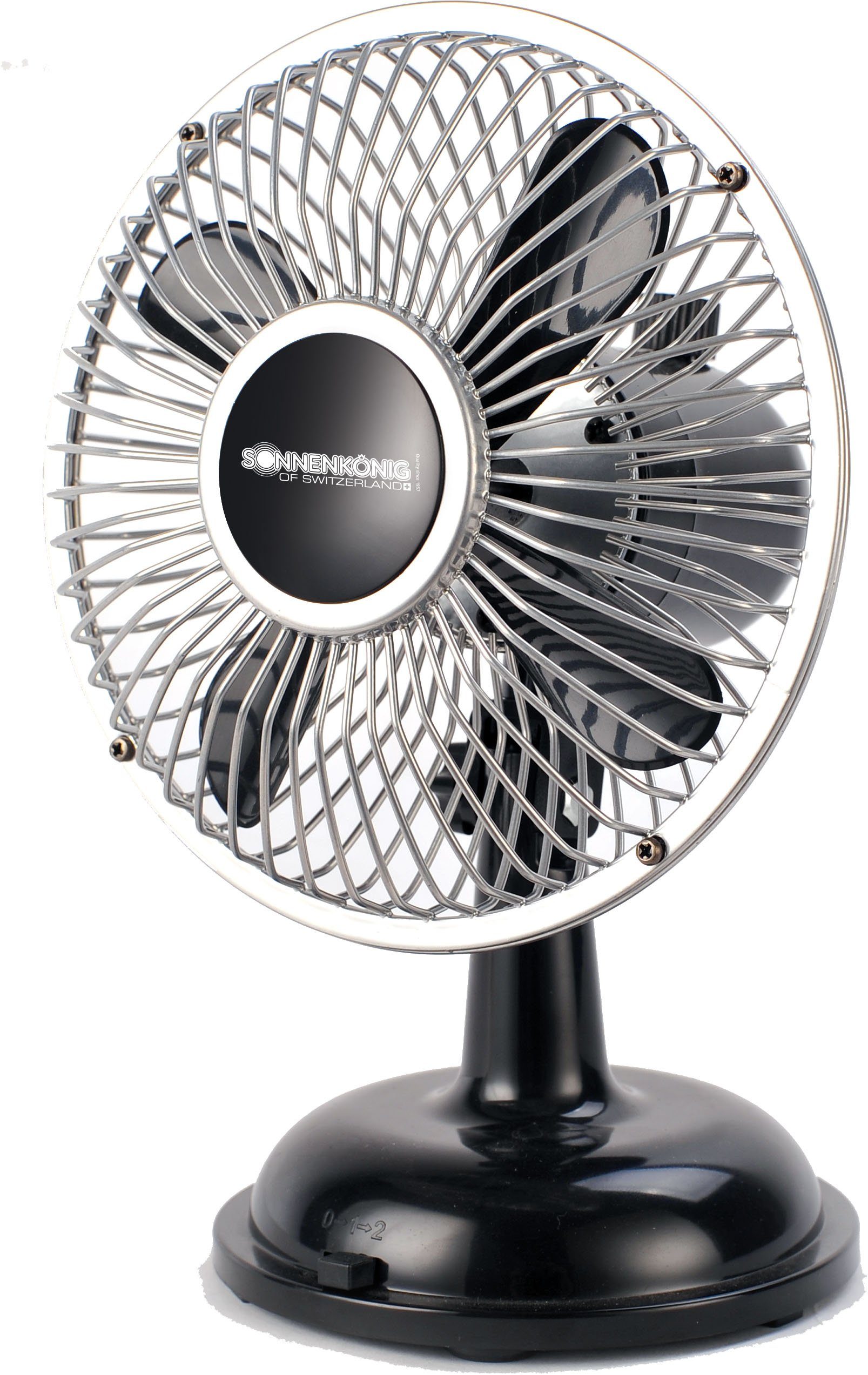 schwarz Fan Retro Sonnenkönig Tischventilator