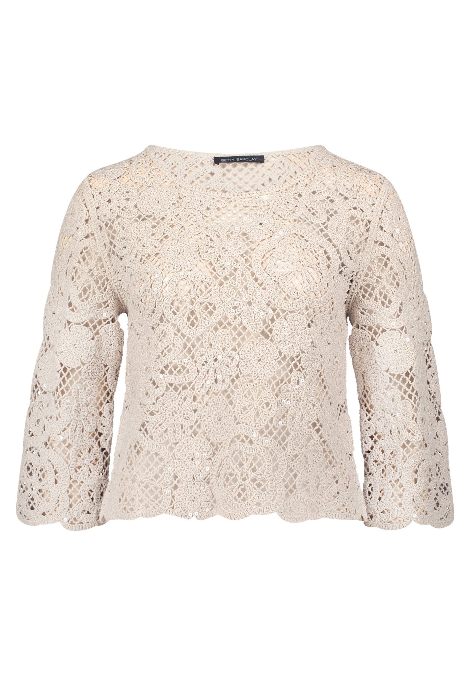 Betty Barclay Strickpullover Damen mit U-Boot-Ausschnitt (1-tlg)