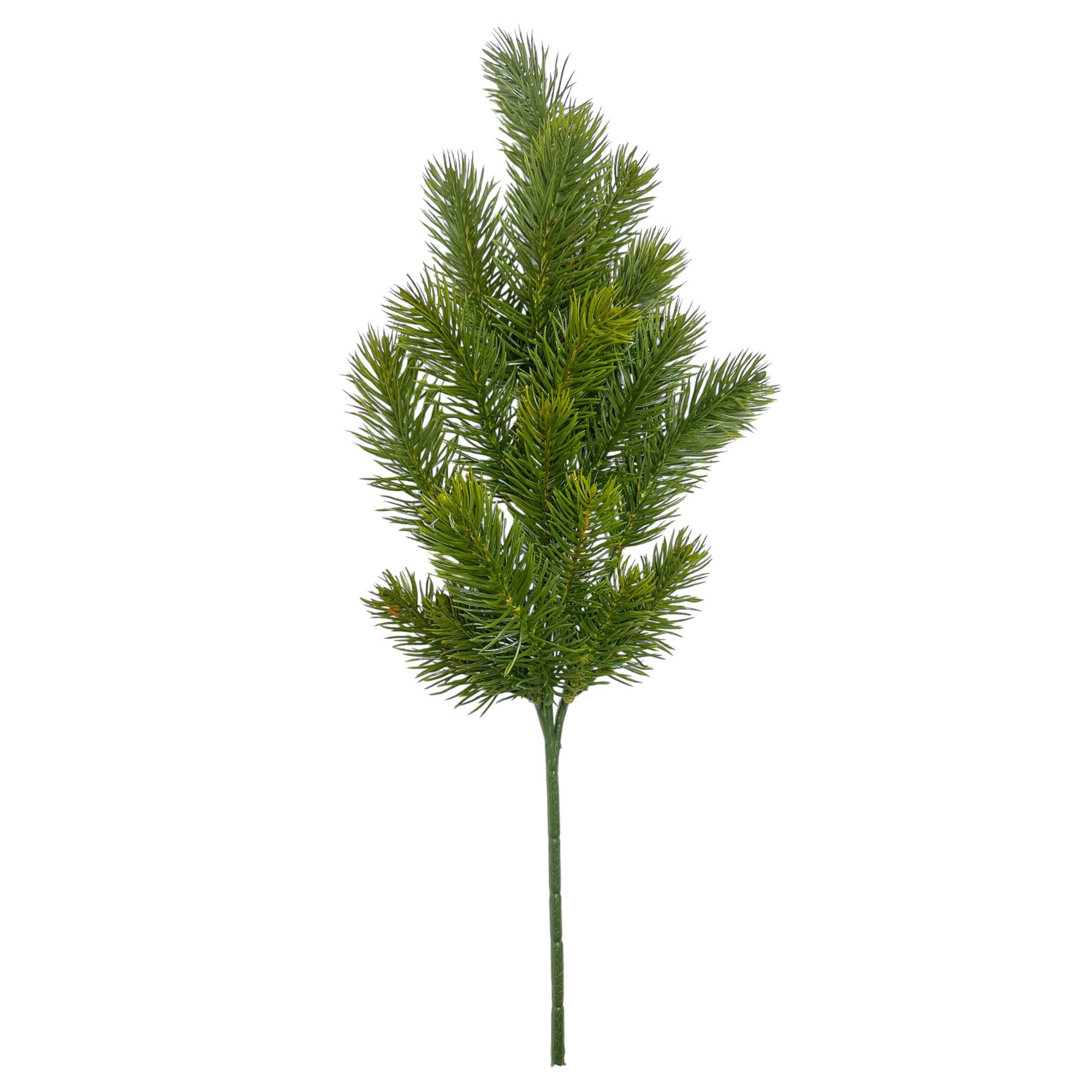 Kunstzweig Künstlicher Tannenzweig "REAL" mit 18 Trieben. Ca 51cm., Gasper, Höhe 51.00 cm