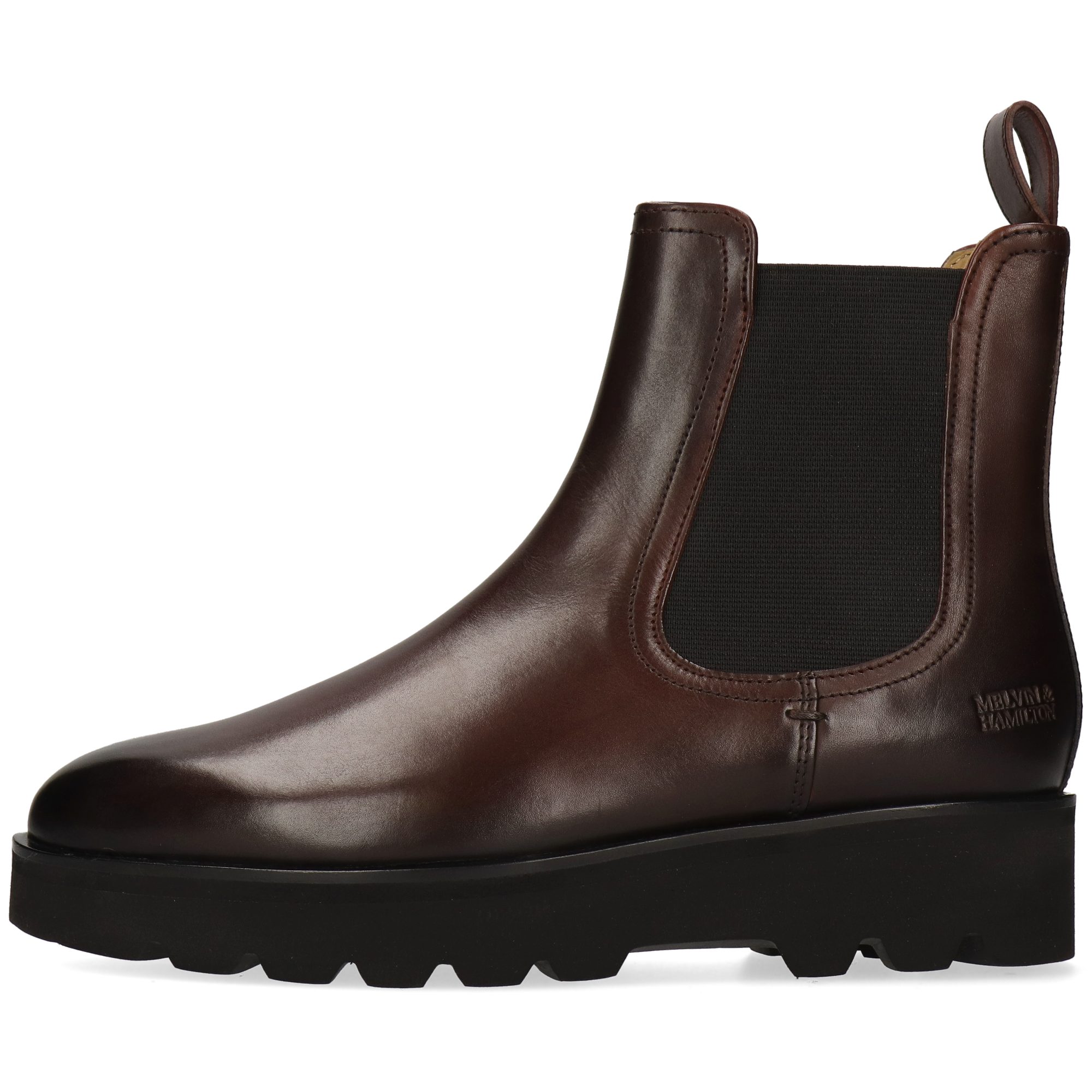 Melvin & Hamilton Susan 100 Leder-Chelsea Boots für Damen Stiefelette Flache Absätze, Echtes Leder, Vegetabile Gerbung