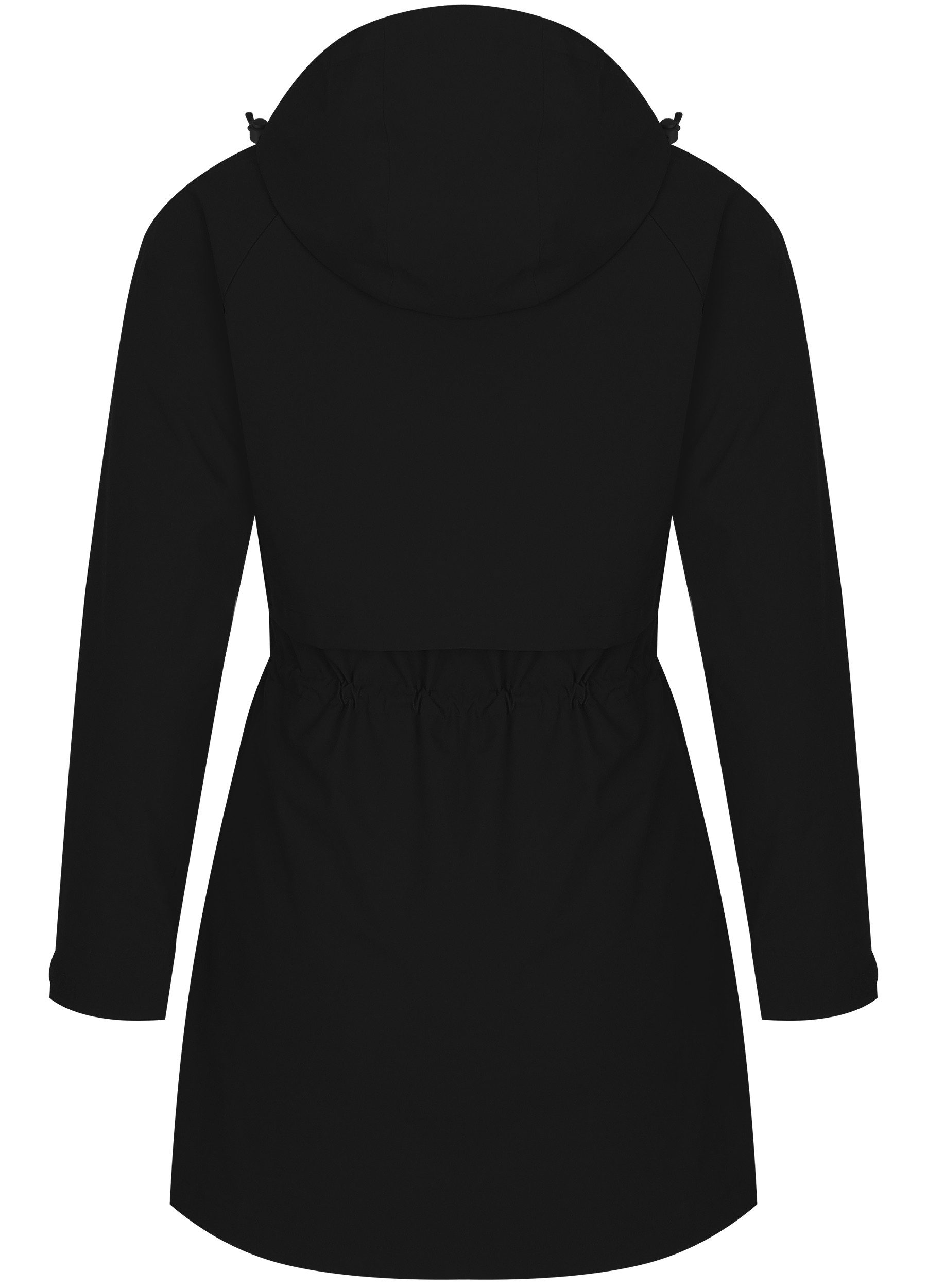 ATLASLAVA Regenjacke Damen Regenmantel Wasserdicht Kapuze Women Rain Jacke (1-St) Übergangsjacke Outdoor Frühling Sommer Herbst