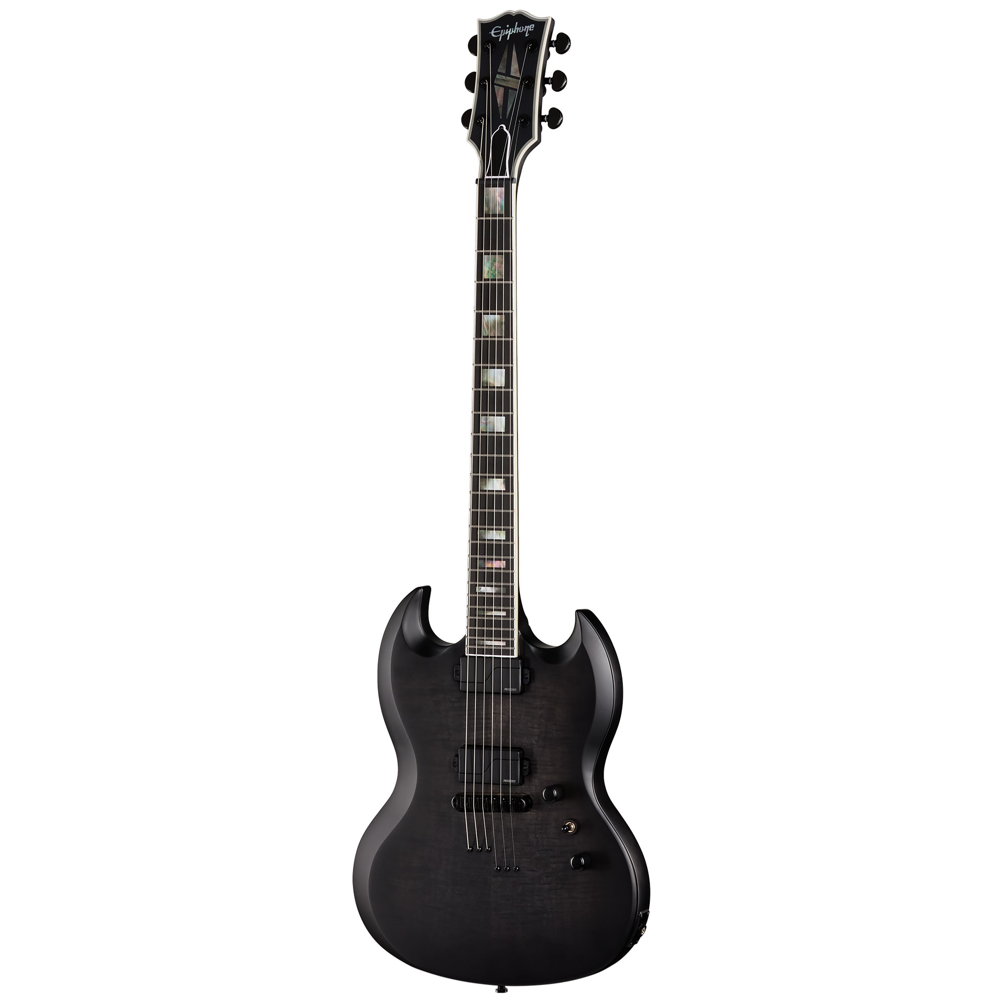 Epiphone E-Gitarre, Prophecy SG Obsidian Storm Satin - Double Cut Modelle
