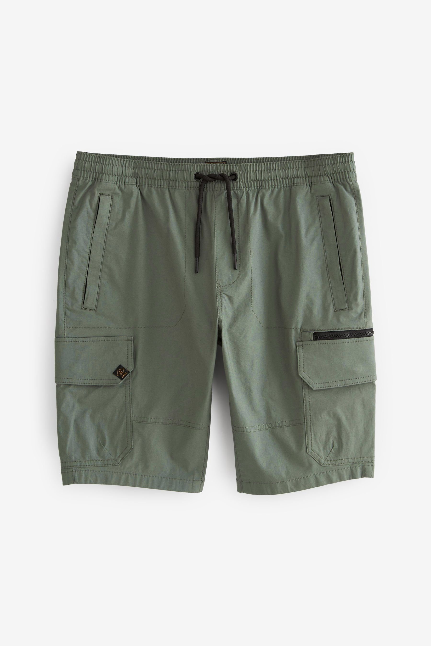 Neueste Produkte aus dem Ausland 2024 Next Cargoshorts Cargo-Shorts aus Funktionsstoff mit Tunnelzugbund Sage (1-tlg) Green