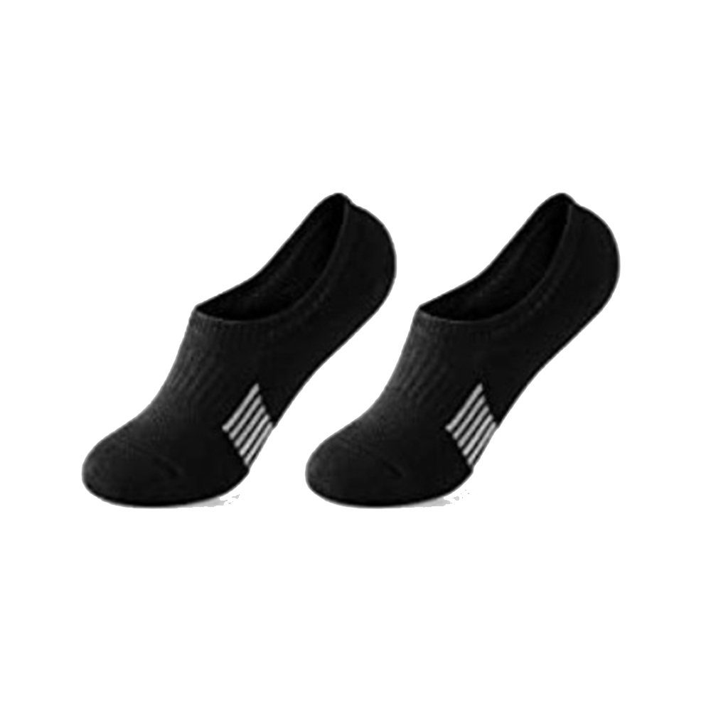 GelldG Sneakersocken Sneaker Socken Damen Gepolsterte Füsslinge Füßlinge schwarz(M)