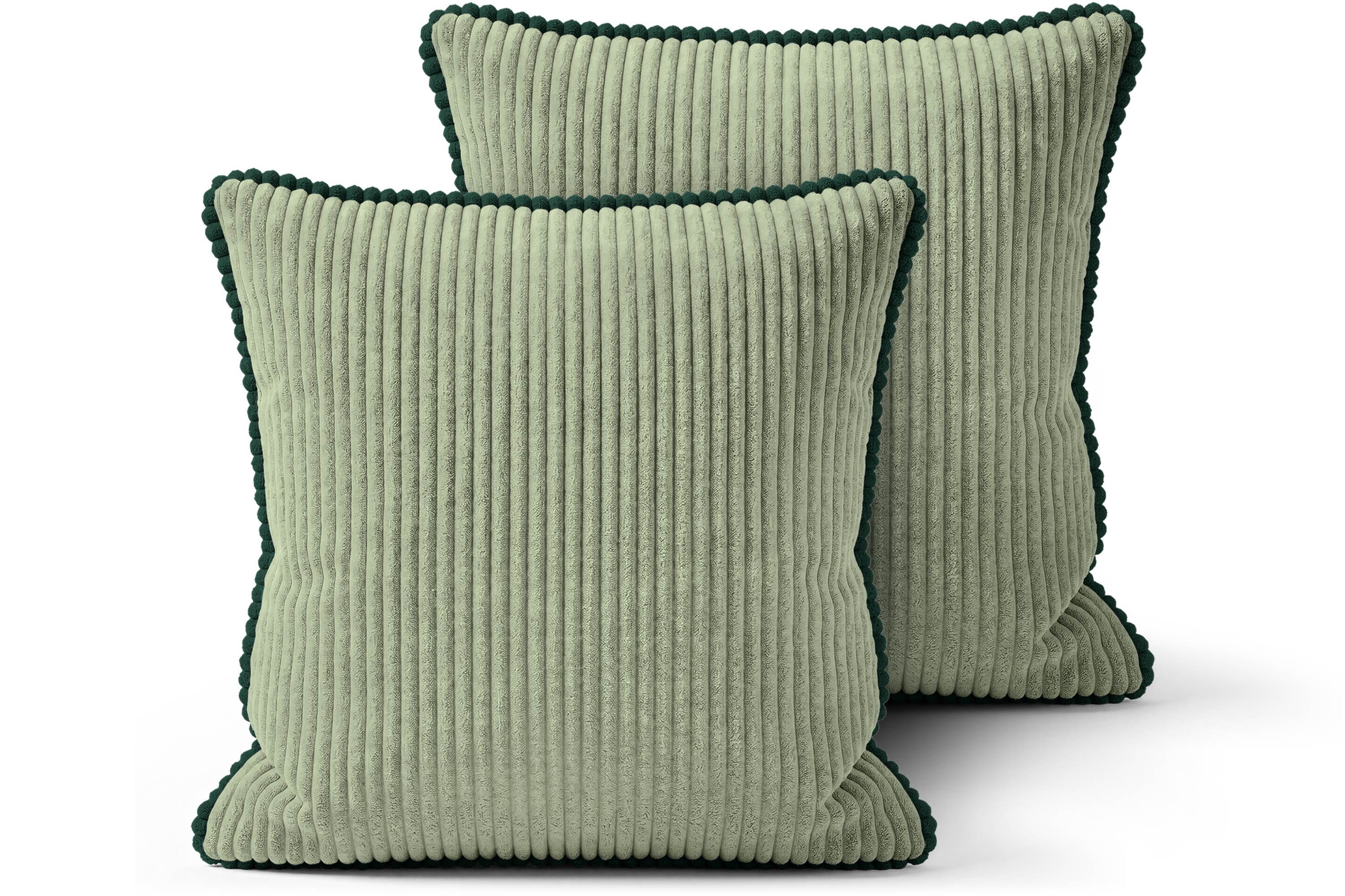 Amilian Dekokissen Sofakissen Couchkissen mit Füllung, 2er-Set, weich und formstabil