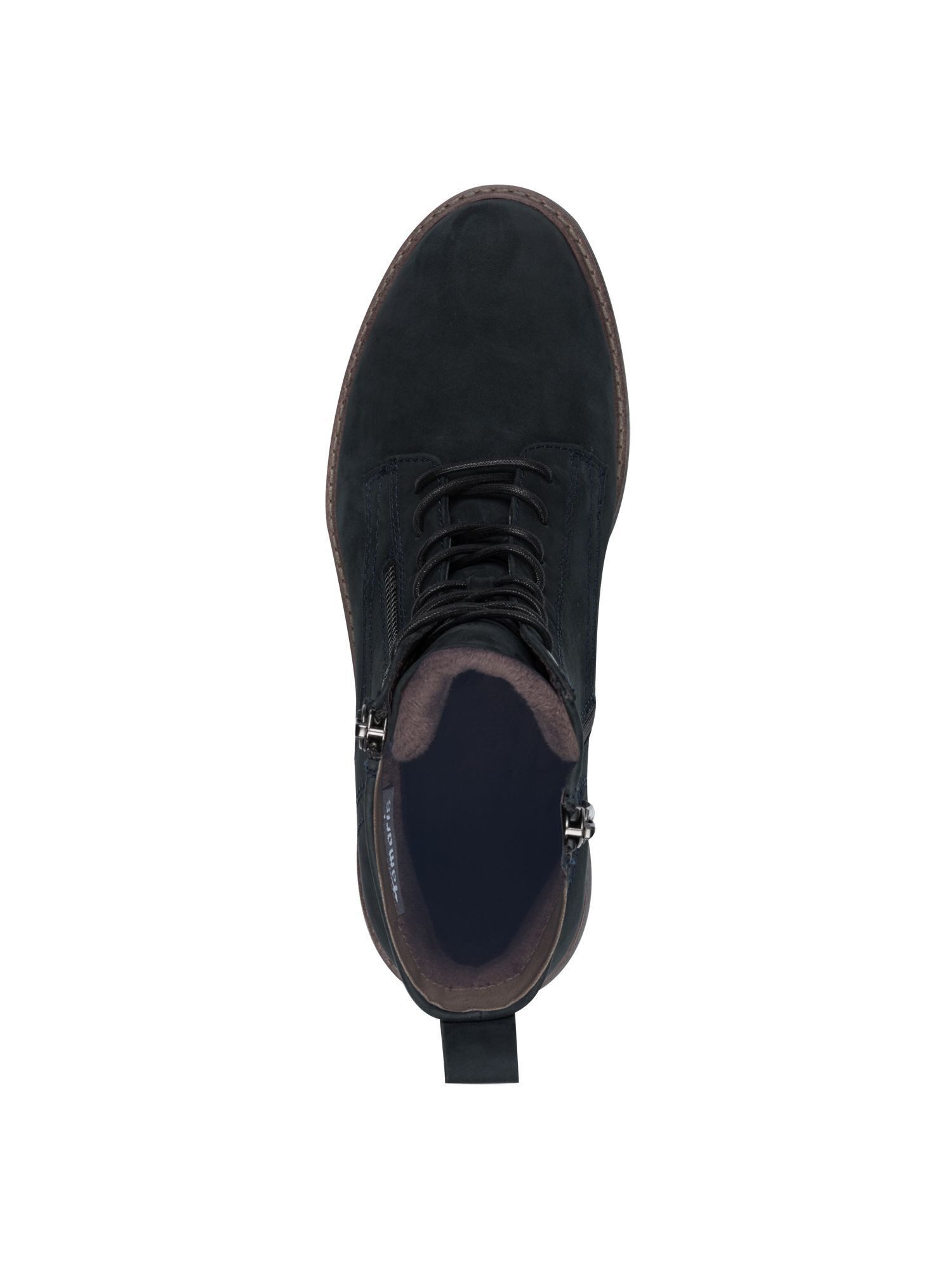 Tamaris TOUCH-IT aus Leder kein Absatz 1-25207-45 Schnürstiefelette TOUCH-IT