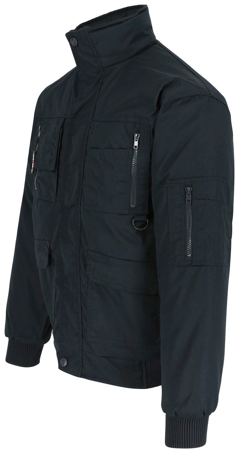 Herock Arbeitsjacke Typhon mit Jacke viele Fleece-Kragen, Wasserabweisend Farben marine Taschen, viele robust