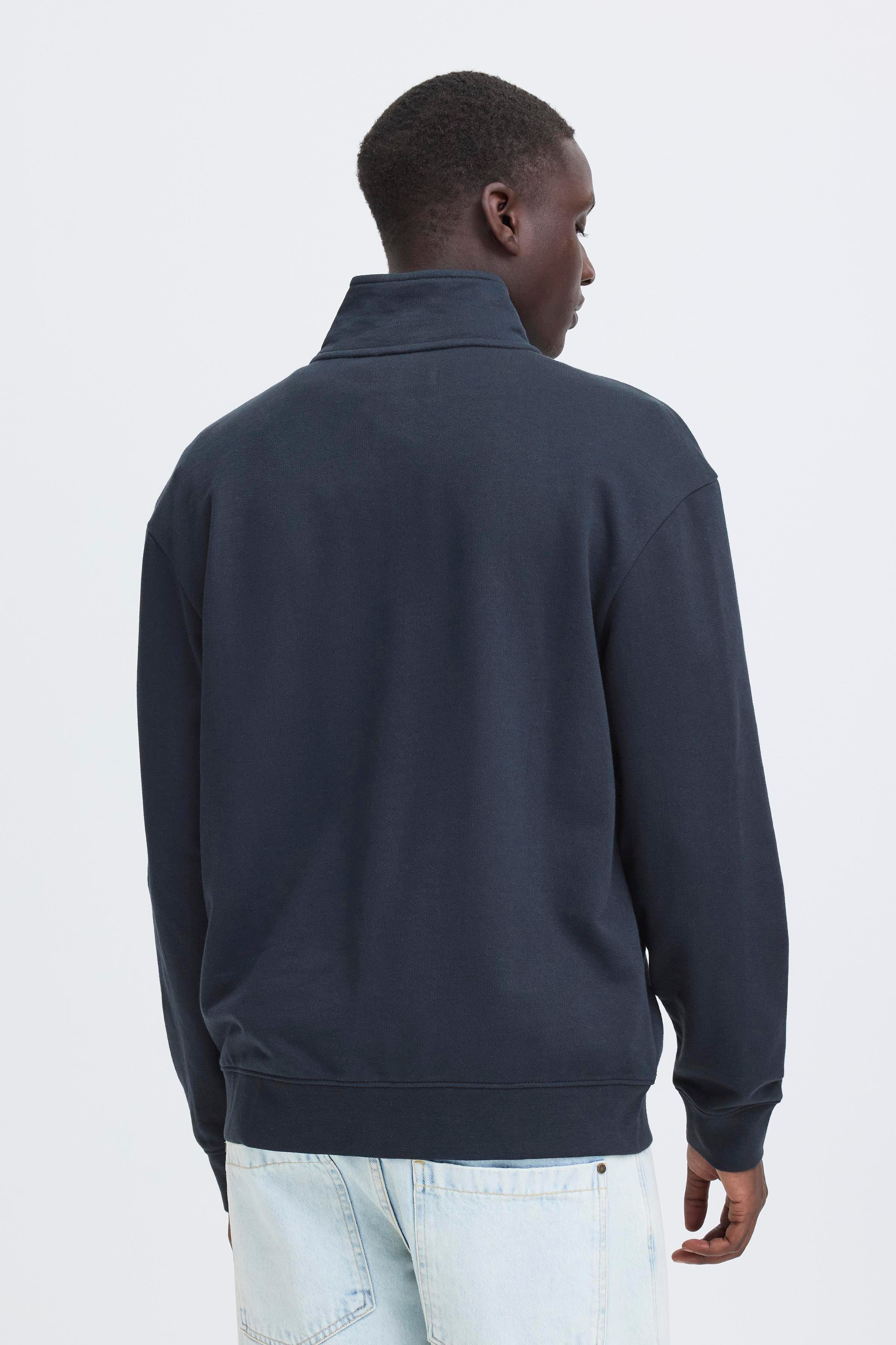 Blend Sweater BHBRODY STAND SWEATSHIRT mit Reißverschluss, aus Baumwolle und Polyester, Regular Fit