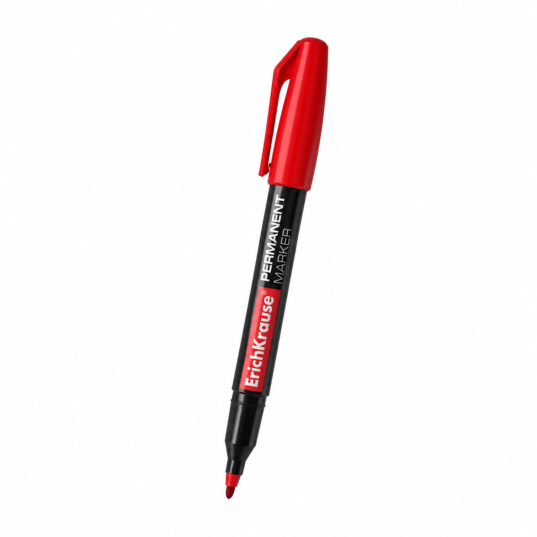 Erich Krause Marker, Permanent Marker P-70 wasserfest 1,0mm Rot 1 Stück